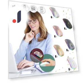 Ultra-thin Rechargeable Wireless LED Mouse — Mouse Pads, manyuoluo