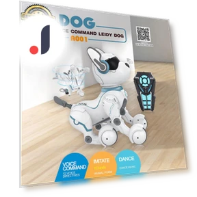 Voice Controlled Lady Dog Animal Robot Toy — Interactive Animal Companions, tree