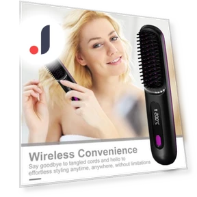 Wireless Hair Straightening Brush — Brushes, Enjoy Smart Home