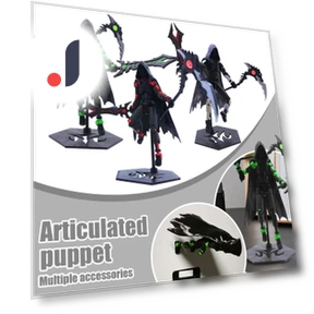 3D Printed Mobile Robot Titan Doll Set — Collectible Statues, Salted Chicken