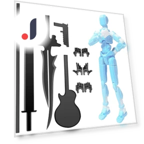 3D Printed Titan Robot Mobile Doll Set — Dolls & Figures, Salted Chicken