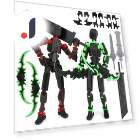 3D Printed Titan Robot Mobile Doll Set — Collectible Statues, Salted Chicken