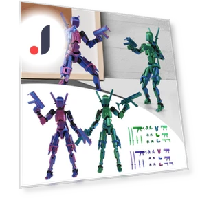 3D Printed Titan Robot Mobile Doll Set — Collectible Statues, aprecious