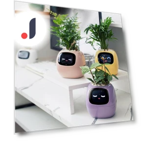 AI Smart Flower Pot with Expressions — Artificial Plants, yaohengshang