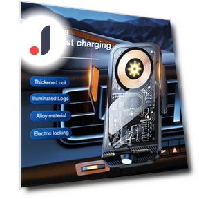 Car Phone Holder with Fast Wireless Charging — Dashboard Installation Kits, NyPhoenix Auto