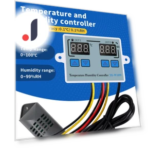 Dual Display Digital Temperature and Humidity Controller — Climate Control Devices, Toool-Home