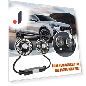 Dual Head Car Fan with LED Light — Radiator Fan Motors, 888 Auto Parts Town