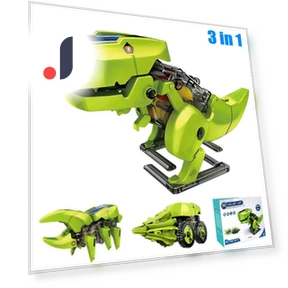 Educational Solar-Powered Dinosaur Robot Building Kit — Solar Power, TOMTOP JMS