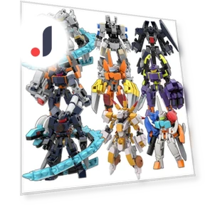 Exoskeleton Mech Construction Blocks Miniature Battle Robot — Construction Kits, Focus on toys