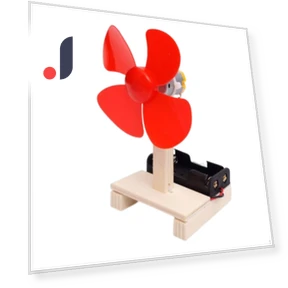 Kids Wind Turbine DC Motor Physics Smart Toy Kit — Solar Power, ludatrade