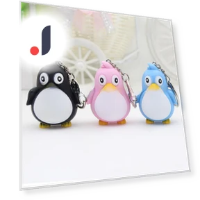 LED Glow Keychain Penguin with Sound — Keychains, AI Supermarket