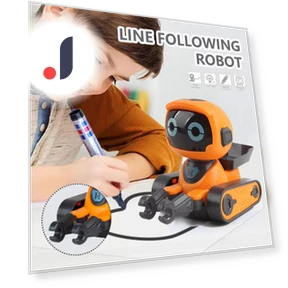 Line-Following Interactive Robot Toy — Interactive Animal Companions, Baby cheetah