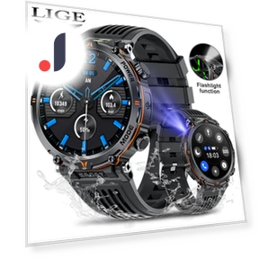 Men's Smart Watch with LED Flashlight — Smartwatches, LIGE
