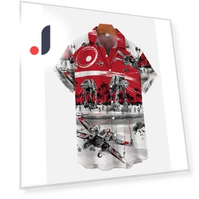Psychedelic All-Terrain Armored Walking Robot 3D Print Hawaiian Shirt — Tank Tops, bobby4