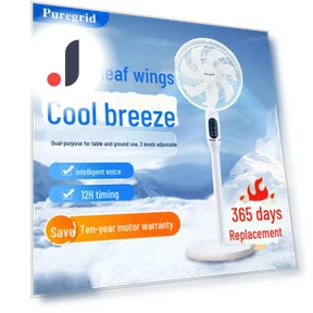 Silent 3-Speed Smart 14-Inch Table Floor Fan — Stand Fans, VantaGoods