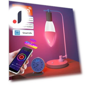 Smart Pointed Light Bulb — Smart Home Modules, OFFICE-MALL