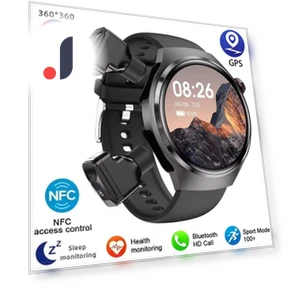 Smart Watch with TWS Bluetooth Earbuds — Wearable Accessories, 3CC Smart Watch