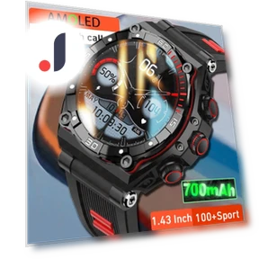 Smartwatch with AMOLED Touchscreen — Smartwatches, Tiktop2