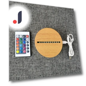 3D LED Night Light with Remote Control — Creative Lighting Solutions, SURTOP