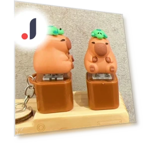 Capybara Fidget Keychain Keyboard — Stress Relievers, Schoolyard