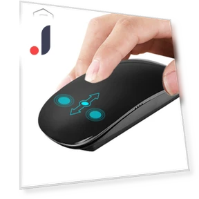 Ergonomic USB Wireless Thin Mouse with Touch Wheel — Computer Mice, Uav parts center
