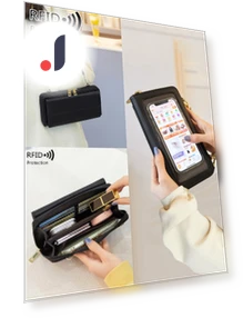 Fashion Women's RFID Touchscreen Phone Bag — Travel Wallets, Household supplies MH