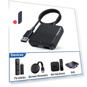 HDMI-Compatible Multimedia Adapter DVD Converter — Connectors & Adapters, JOHO