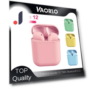 Inpods 12 TWS Bluetooth 5.3 Wireless Earbuds — In-Ear Headphones, VAORLO