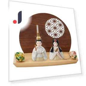 Mini Kimekomi Base with Stylish Brocade Doll Cherry Blossom — Collectible Dolls, PITAKITE