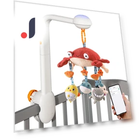 Mobile Crib Toy with Projection Night Light — Sleep Soothers, Toys-Glory Fourall