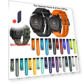 Quick-release silicone watch strap — Fitness Bands, Garmin