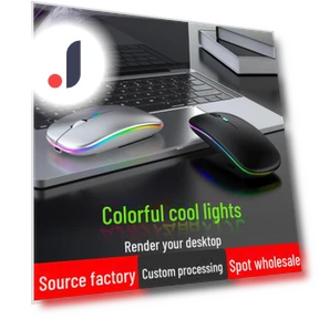 Silent Bluetooth 5.0 Dual-Mode Glowing Wireless Mouse — Mouse Pads, AI Supermarket