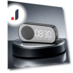 Smart Bluetooth Speaker with Alarm — Portable Audio, HOME-Auto-001