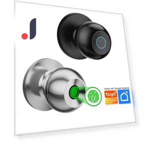 Smart Door Handle with Fingerprint — Biometric Security, Crown Global