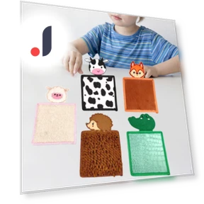 Textured Touch Mat — Floor Games, Colorful summer