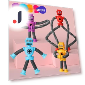 Transforming Robot Toy with Suction Cup — Construction Kits, VividTrove