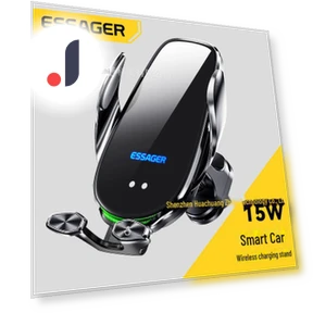 Wireless Car Charger & Infrared Sensor Phone Mount — Dashboard Installation Kits, ESSAGER