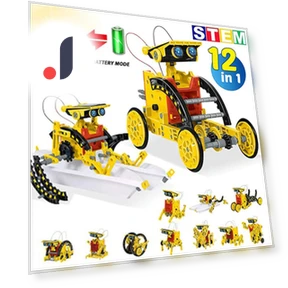 12-in-1 Solar Robot DIY Building Kit — Solar Power, Shoe Road