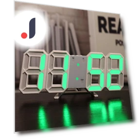 3D Glowing Digital Desk Clock — Clocks, Stone Home