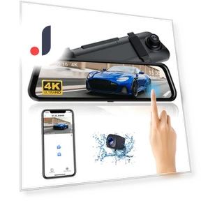 4K WiFi Mirror Dash Cam — Rearview Cameras for Cars, Timeless Home