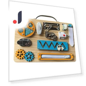 Busy Board Activity Sensory Toy — Infant & Early Childhood Playthings, Chinese Style