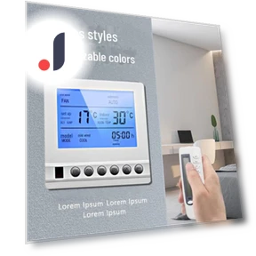 Centralized Network Fan Coil Unit with LCD Display — Split-System, AI Supermarket
