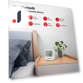 Digital Bluetooth Smart Home Thermometer-Hygrometer — Home Climate Control, ThermoPro