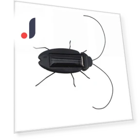 Educational Solar-Powered Cockroach Robot Toy — Solar Power, Ice Beauty