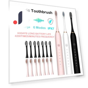 Electric Toothbrush with Timer — Chargers, Light makeup