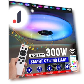 Modern LED Ceiling Light with RGB — Overhead Lighting, Ideal World