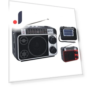 Portable Bluetooth Speaker with Solar Panel, Radio, and Light — Portable Audio, AI Supermarket