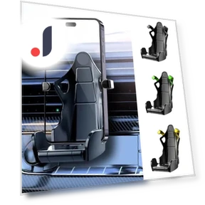 Racing Seat Design Car Phone Holder Mount Stand — Dashboard Installation Kits, World Auto Parts