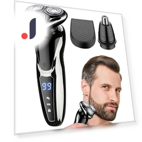 Smart Wireless Men's Shaver Trimmer 3 in 1 — Nose & Ear Trimmers, QIIAII Domestic Electric Appliance