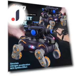 Trick Remote Control Mechanical Dog-Car with Light Music — Interactive Animal Companions, Play with You
